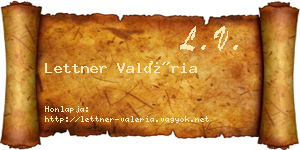 Lettner Valéria névjegykártya